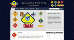 Desktop Screenshot of cubscoutpack1776.org